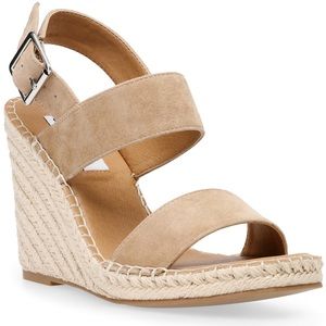 Steve Madden Uri Espadrille Sandals Tan Suede 8